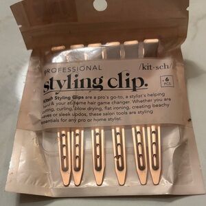 Kitsch Styling Clips - Metallic Rose